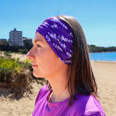 Coastrek Neck Gaiter - Purple Logo