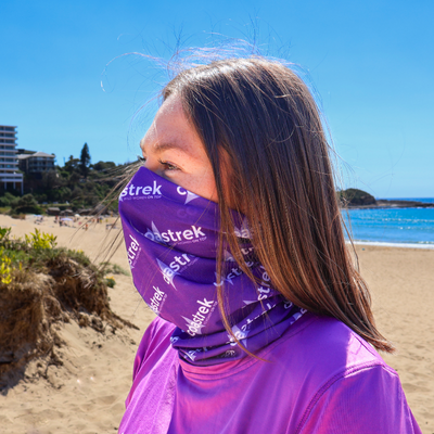 Coastrek Neck Gaiter - Purple Logo